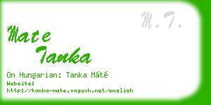mate tanka business card