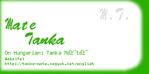 mate tanka business card